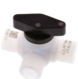 Imagen destacada de la colección - 3-Way PFA Ball Valves (Threads)