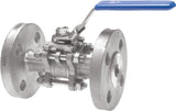 Imagen destacada de la colección - 3-Piece Stainless Steel Flanged Ball Valves Full Bore