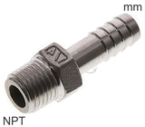 Imagen destacada de la colección - Hose Barb Fittings Stainless Steel NPT-Threads Male PN16
