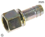 Imagen destacada de la colección - Hose Barb Fittings Steel G-Threads Female PN25 Safety Collar