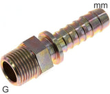Imagen destacada de la colección - Hose Barb Fittings Steel G-Threads Male Safety Collar