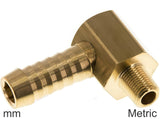 Imagen destacada de la colección - Elbow Hose Barb Fittings Brass Metric-Threads Male PN16
