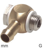 Imagen destacada de la colección - Elbow Hose Barb Fittings Brass G-Threads Male PN16 Pivoting