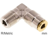 Imagen destacada de la colección - Elbow Push-In Fittings Brass R/Metric-Threads Male High-Pressure