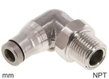 Imagen destacada de la colección - Elbow Push-In Fittings Stainless Steel NPT-Threads Male