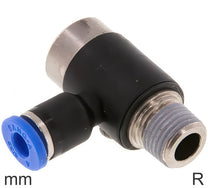 Elbow Push-In Fittings Brass And Plastic R-Threads Male Inner Hex