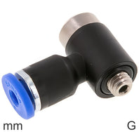 Elbow Push-In Fittings Brass And Plastic G-Threads Male Inner Hex