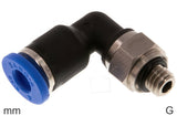Imagen destacada de la colección - Elbow Push-In Fittings Brass And Plastic G-Threads Male