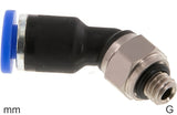 Imagen destacada de la colección - Elbow Push-In Fittings Brass And Plastic G-Threads Male 45deg