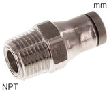 Imagen destacada de la colección - Push-In Fittings Stainless Steel NPT-Threads Male FDA