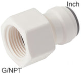 Imagen destacada de la colección - Push-In Fittings Plastic G/NPT-Threads Female Liquids And Food Inch