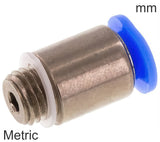 Imagen destacada de la colección - Push-In Fittings Brass And Plastic Metric-Threads Male Round Body