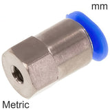 Imagen destacada de la colección - Push-In Fittings Brass And Plastic Metric-Threads Female