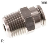 Imagen destacada de la colección - Push-In Fittings Stainless Steel R-Threads Male FDA