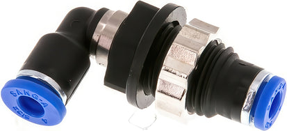 Elbow Bulkhead Push-In Fittings Brass And Plastic