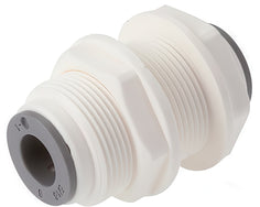 Push-In Fittings Plastic Bulkhead Liquids And Food Metric