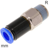Imagen destacada de la colección - Swivel Push-In Fittings Brass And Plastic R-Threads Male One Ball Bearing