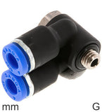 Imagen destacada de la colección - Push-In Y Fittings Brass And Plastic G-Threads Male Elbow Outer Hex