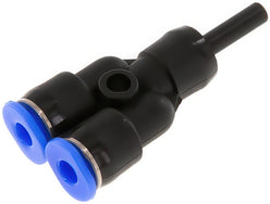 Push-In Y Fittings Brass And Plastic With Plug-In (3-6mm)