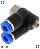 Imagen destacada de la colección - Y Push-In Fittings Brass And Plastic G-Threads Male/Female Elbow