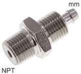 Imagen destacada de la colección - Push-On Fittings Stainless Steel NPT-Threads Male