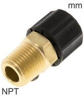 Push-On Fittings Brass And Plastic NPT-Threads Male