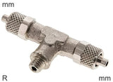 Imagen destacada de la colección - Push-On Tee Fittings Brass R-Threads Male T-Shape