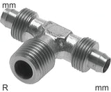 Imagen destacada de la colección - Push-On Tee Fittings Stainless Steel R-Threads Male T-Shape Without Nut
