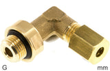 Imagen destacada de la colección - Compression Elbow Fittings Brass G-Threads Male Adjustable