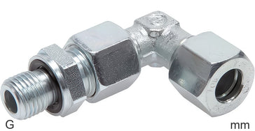 Compression Elbow Fittings Stainless Steel G-Threads Male Adjustable