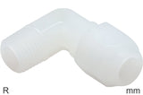 Imagen destacada de la colección - Compression Elbow Fittings Plastic PVDF R-Threads Male