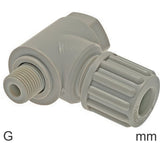 Imagen destacada de la colección - Compression Elbow Fittings Plastic G-Threads Male Banjo