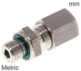 Imagen destacada de la colección - Compression Fittings Stainless Steel Metric-Threads Male With Elastomer Seal