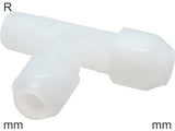 Imagen destacada de la colección - Compression Tee Fittings Plastic PVDF R-Threads Male Liquids And Food