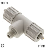 Imagen destacada de la colección - Compression Tee Fittings Plastic G-Threads Male For Fabric Hose
