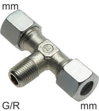 Imagen destacada de la colección - Compression Tee Fittings Stainless Steel G/R-Threads Male T-Shape