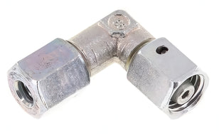 Cutting Ring Elbow Fittings Steel / Stainless Steel Adjustable With Sealing Cone And O-Ring