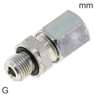 Cutting Ring Fittings Steel / Stainless Steel G-Threads Male With Elastomer Seal