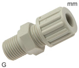 Imagen destacada de la colección - Cutting Ring Fittings Plastic G-Threads Male