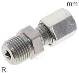 Imagen destacada de la colección - Cutting Ring Fittings Steel / Stainless Steel R-Threads Male