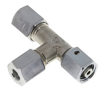 Cutting Ring Tee Fittings Steel / Stainless Steel L-Shape Adjustable With Sealing Cone And O-Ring