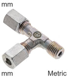 Imagen destacada de la colección - Cutting Ring Tee Fittings Steel / Stainless Steel Metric-Threads L-Shape