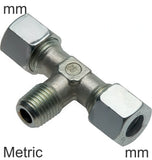 Imagen destacada de la colección - Cutting Ring Tee Fittings Steel / Stainless Steel Metric-Threads Male T-Shape