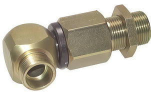 Elbow Ball Guided Swivel Joints With Cutting Ring PN350 Bulkhead