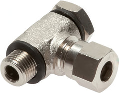 Elbow Swivel Joints Cutting Ring With Male Threads Nickel-Plated Brass