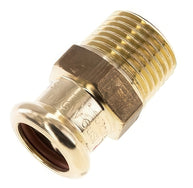 Press Fittings With Inner Press And Male Threads