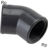 Imagen destacada de la colección - PVC Elbow Fittings 45deg With Female Threads PN16