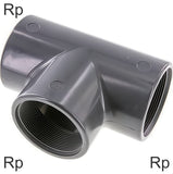 Imagen destacada de la colección - Tee Fittings PVC Rp-Threads Female PN16