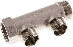 Distributor Pipes With Male And Female Threads PN10 Nickel-Plated Brass