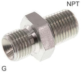Imagen destacada de la colección - Double Nipples Steel G/NPT-Threads With 60deg Hose Cone PN800